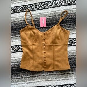 Suede Top